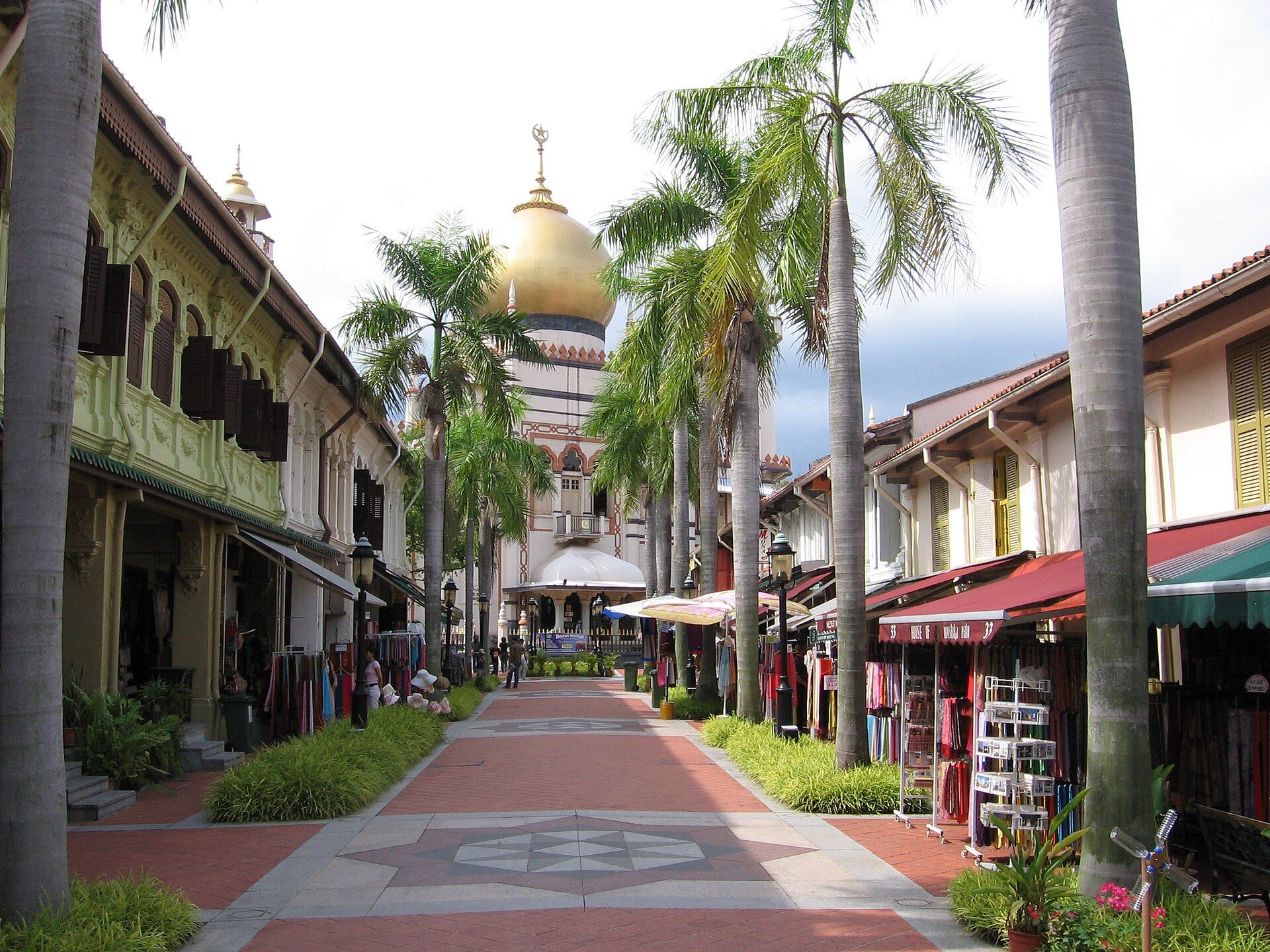 Singapur, Bussorah Caddesi ve Sultan Camii